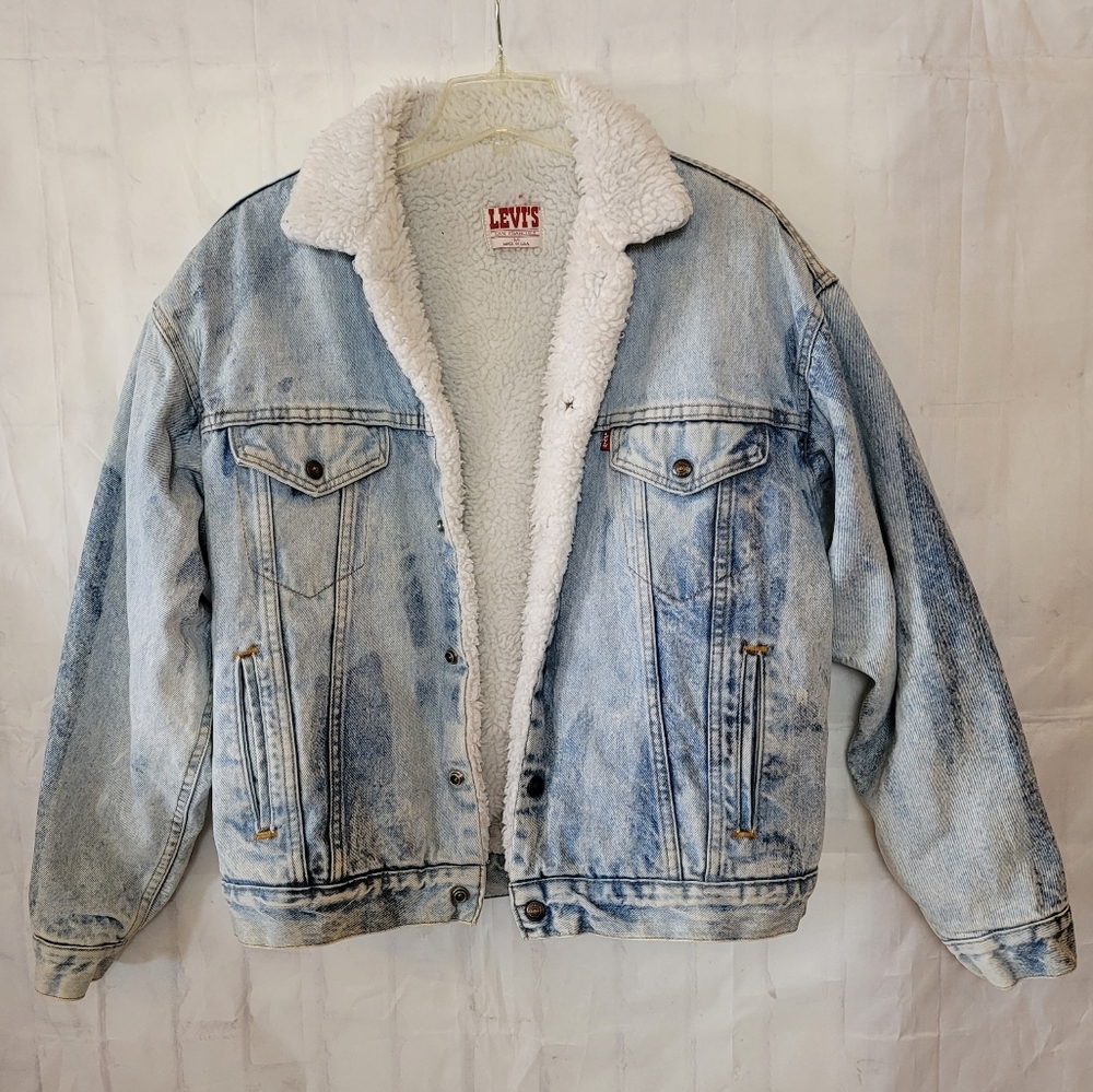 VINTAGE Levi's Sherpa Lined Jacket - Picture 12 of 12